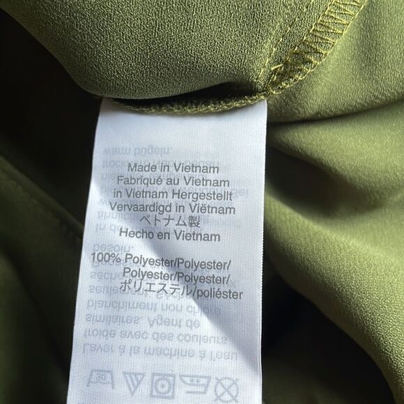 J. Crew Mercantile Green Button Down Tie Up Short Sleeve Shirt (NWT) - Picture 8 of 11